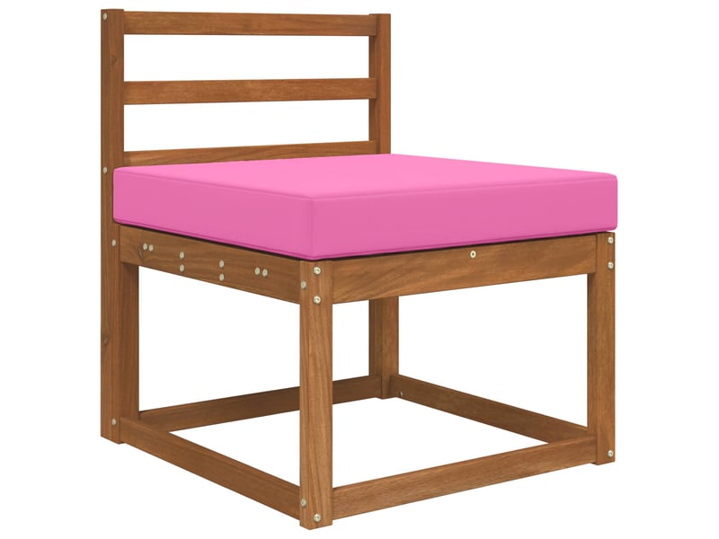  Coussin de canapé d'extérieur, coussin de chaise polyester rose 60 x 60 cm cf54138  - Conforama C