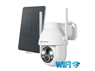 Camera securite solaire exterieur wifi 2k 3mp ptz 360 ip66 detection humaine