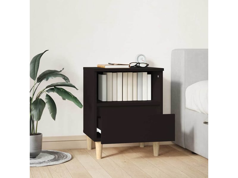  Table de chevet - cabinet de chevet - table de nuit noir 40x35x50 cm  - Conforama B