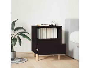 Table de chevet - cabinet de chevet - table de nuit noir 40x35x50 cm