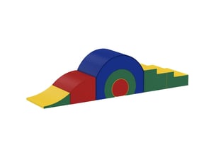 Set de 5 blocs en mousse 181x39x44 cm multicolore en simili cuir, pour grimper ramper et jouer en intérieur