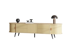 Meuble tv coloris naturel 180 cm MODENVIE  