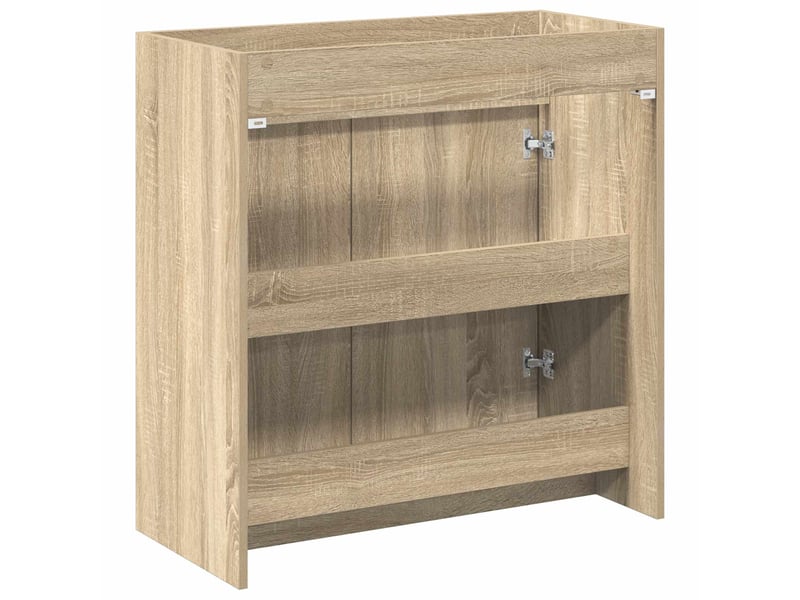  Meuble sous lavabo de salle de bain, commode chêne sonoma shl9172  - Conforama E