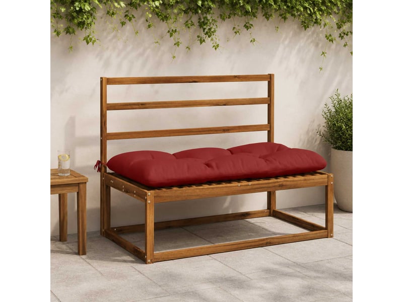 Lot de 2 coussins de banc, coussins d'assise vianen 100 % polyester rouge cf57665 - Conforama B