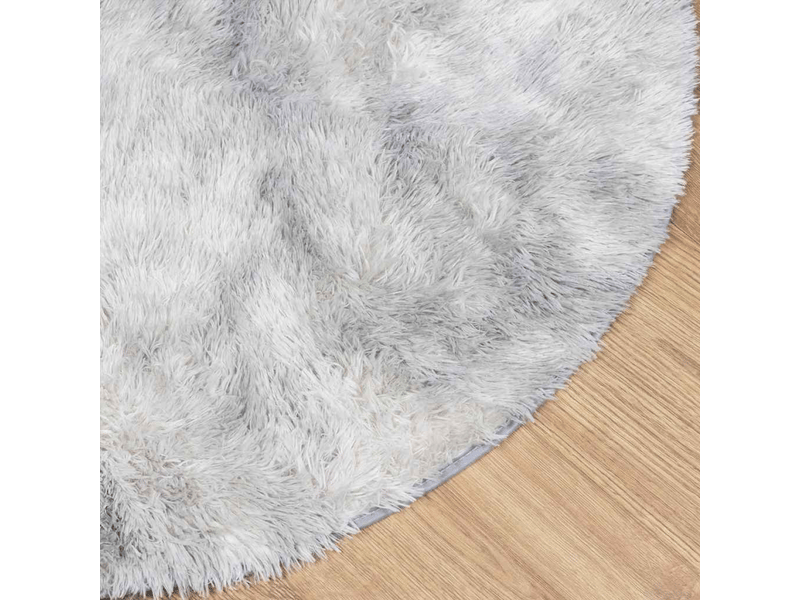  Tapis shaggy à poils longs navarra gris clair 160x160 cm - comfortxl 4102914 - Conforama C