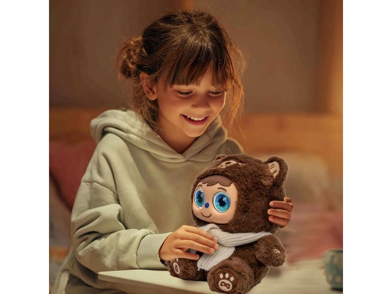  Peluche interactive ai elo yeno marron avec controle parental ELO1FR - Conforama C