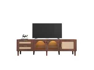 Meuble tv coloris bois foncé    