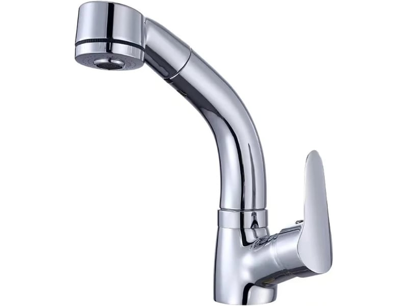  Salle de bain single handle lavabo coulissant robinet froid chaud accessoires de salle de bain,argent SZPA315400JJZJ - Conforama A