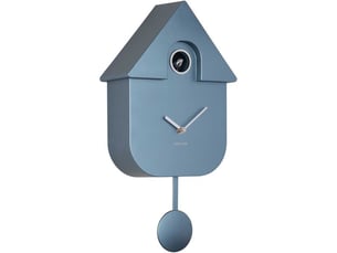 Horloge murale moderne cuckoo bleu foncé métallique