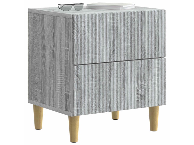 Table de chevet 2 pièces sonoma gris 43 x 34,5 x 48 cm - Conforama A
