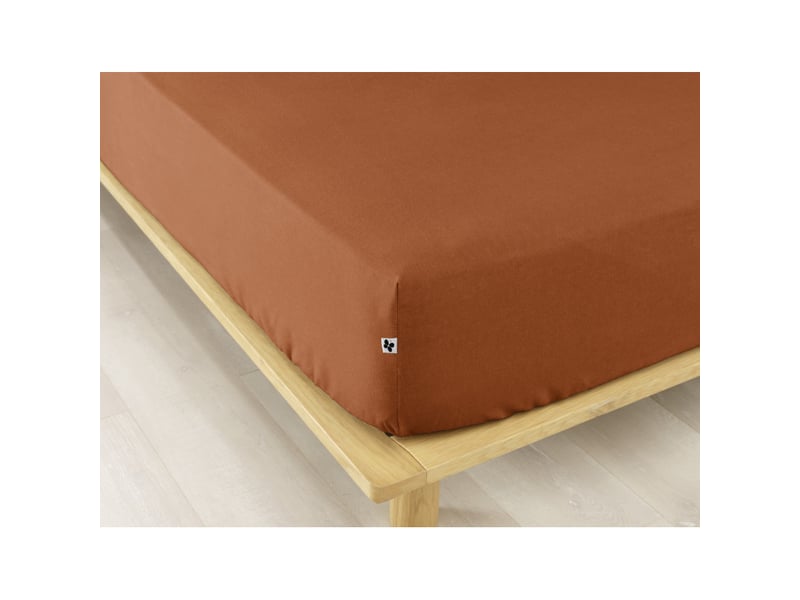 Drap housse candice toutes dimensions flanelle de coton l'effet papillon  - Conforama A