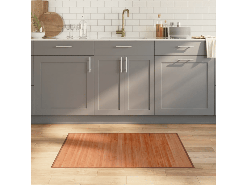  Tapis rectangulaire en bambou marron 70x100 cm - comfortxl 376866 - Conforama B