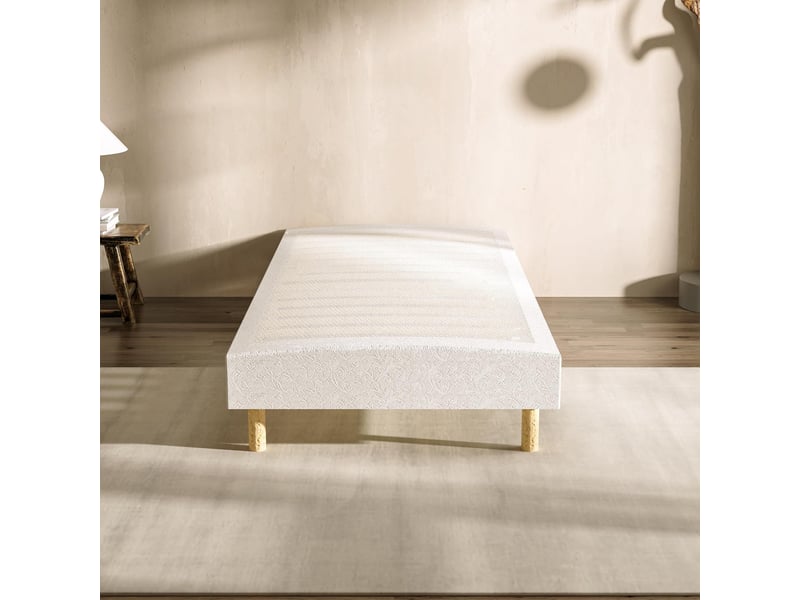  90x190x25 matelas ressorts ensachés et sommier ensemble, de forme et ressorts+sommier hauteur du cadre de lit 29 cm  - Conforama B