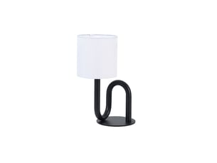 Lampe de table wama en métal noir