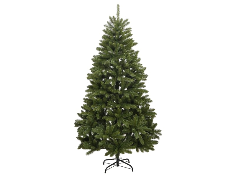  Sapin de noël - arbre de noël artificiel à charnières avec support vert 210 cm  - Conforama A