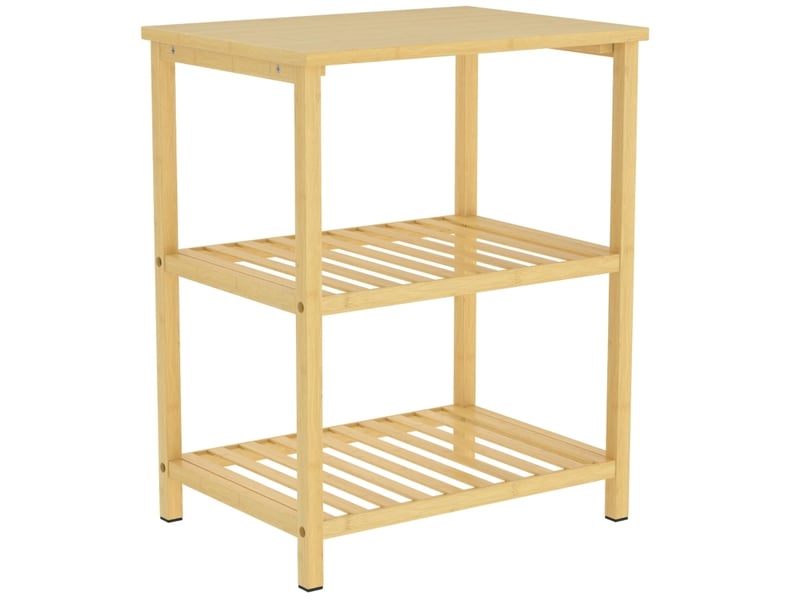  Table d’appoint 40,6x30x50,5 cm à 3 niveaux naturelle  - Conforama A