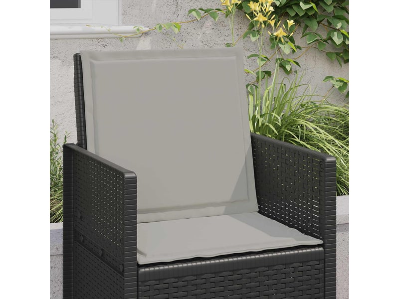  Coussins de siège et de dos polyester gris clair 47 x 45 x 2 cm cf60814  - Conforama D