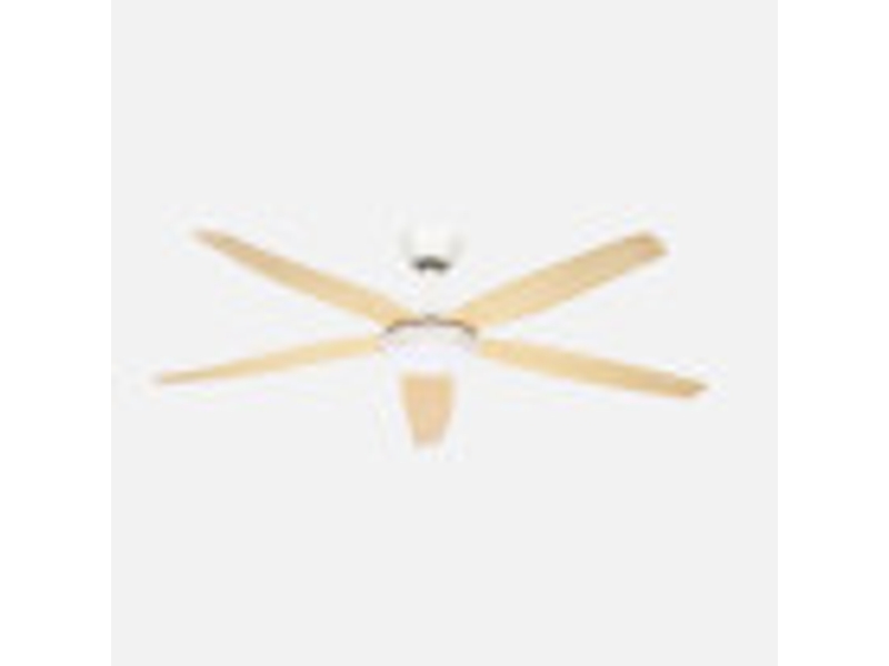  Ventilateur de plafond fabrilamp altea dc blanchêtre 5 pales 142 cm 6 vitesses led 24 w télécommande 262491568 - Conforama B