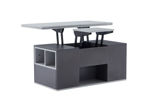 Table basse rectangulaire coloris gris ULEVR  - 51 cmx100 cm