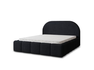 Lit coffre 160x200 cm MASSENO   coloris noir