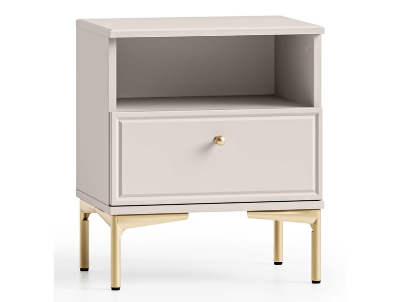  Selsey sandro - table de chevet à 1 tiroir - 45 cm - grėge Sandro - Conforama A