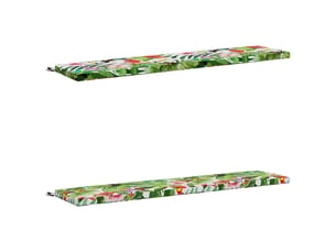 Lot de 2 coussins de banc, coussins d'assise soest 100 % polyester multicolore cf56821