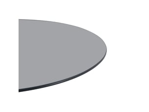 Table basse plateau en verre trempé socle stable forme ronde style moderne élégant format compact