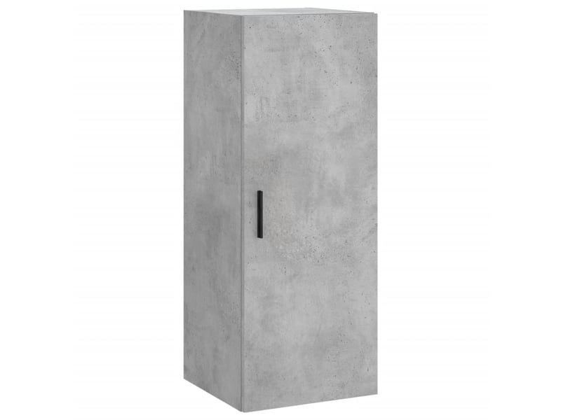  Buffet haut - bahut - meuble de rangement gris béton 34,5x34x180 cm bois d'ingénierie  - Conforama E