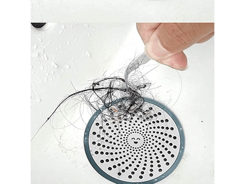  2 bouchon de vidange de douche, attrape-cheveux, bonne prise en main, facile à nettoyer, filtre à cheveux en maille en acier inoxydable  - Conforama E