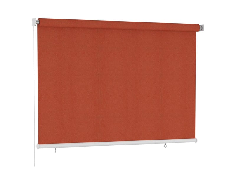  Store enrouleur, store roulant d'extérieur 225 (l) x 140 (h) cm couleur terre cuite hdpe cf47383  - Conforama A
