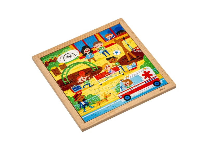 Educo services d'urgence - ambulance 49 pièces de puzzle 8719924067229 - Conforama C