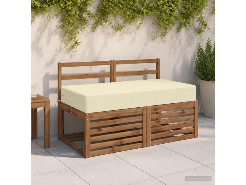  Coussin d'assise, coussin pour chaisecanapé soest 100 % polyester crème 120 x 60 x 15 cm cf51420  - Conforama B