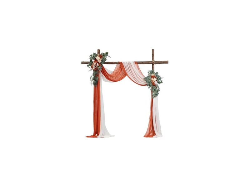  Kit fleurs artificielles pour arche de mariage avec 2 bouquets  - Conforama A