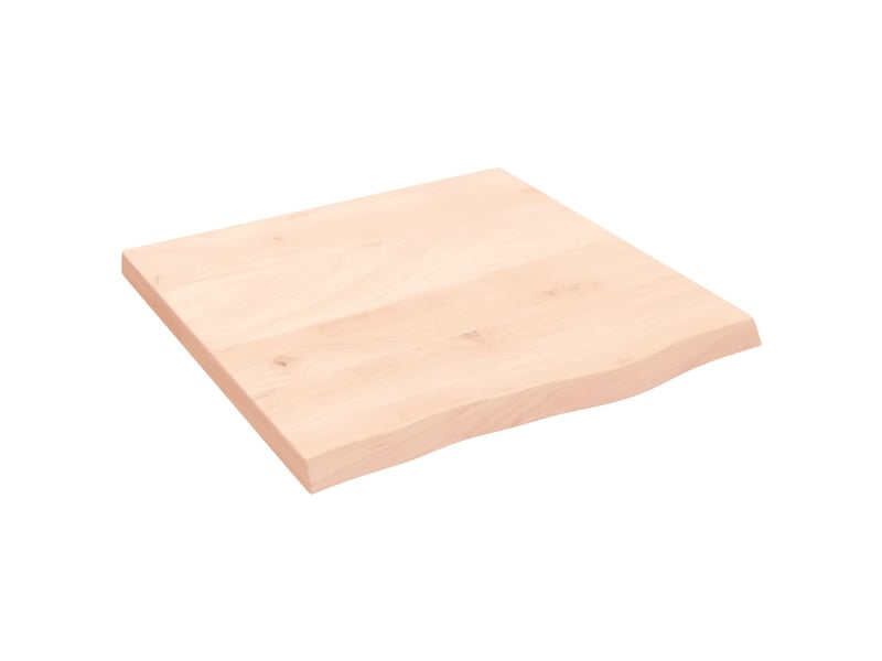 Comptoir de salle de bain, plan de travail 60x60x(2-4) cm bois massif non traité cf65752 - Conforama A