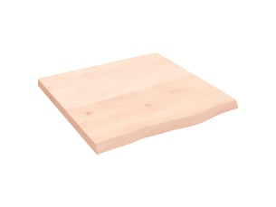 Comptoir de salle de bain, plan de travail 60x60x(2-4) cm bois massif non traité cf65752
