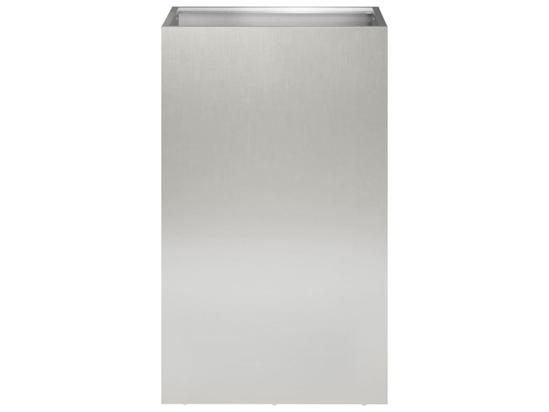  Jardinière - cache-pot de jardin 2 pcs argenté 40 x 40 x 50 cm  - Conforama D