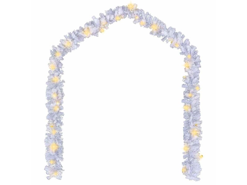  Guirlande de noël avec lumières led 5 m blanc  - Conforama C