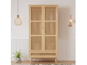 Armoire     <strong>VIVRYN</strong> <strong></strong> coloris naturel largeur 90 cm