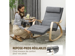 Pouf / repose pied MIVRAY gris