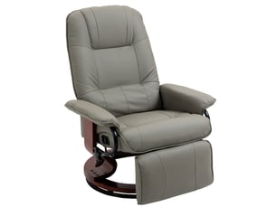 Fauteuil relax manuel  MEULVA Simili gris