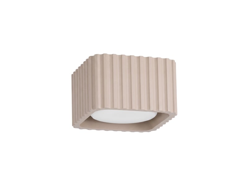  Plafonnier riff 1 taupe gx53 aluminium moderne 6x10x10cm SL.3039 - Conforama A