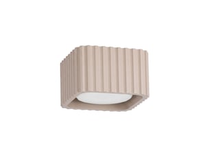Plafonnier riff 1 taupe gx53 aluminium moderne 6x10x10cm