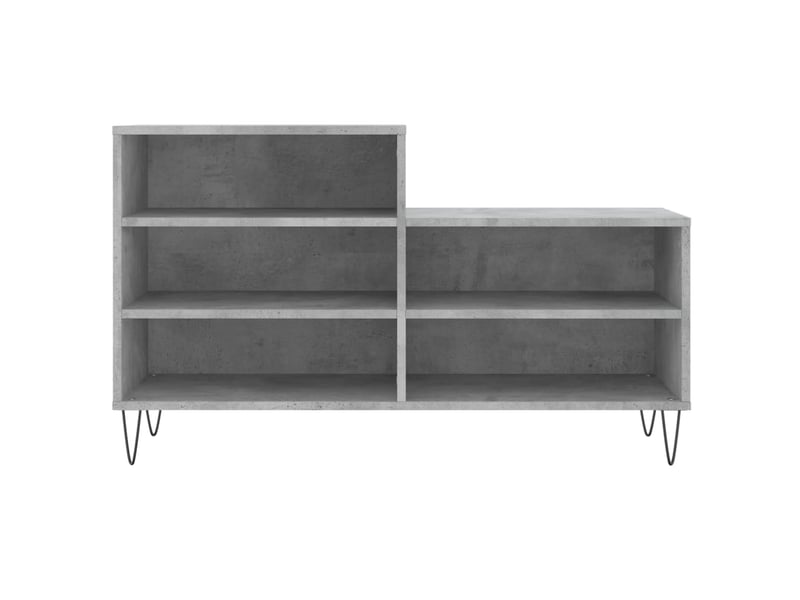  Meuble à chaussure, armoire à chaussures gris béton 102x36x60 cm bois d'ingénierie shl2056  - Conforama D