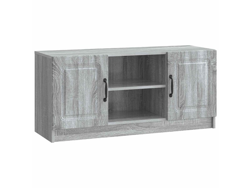 Meuble tv - banc tv - meuble de rangement sonoma gris 102 x 34,5 x 47 cm bois d'ingénierie  - Conforama A