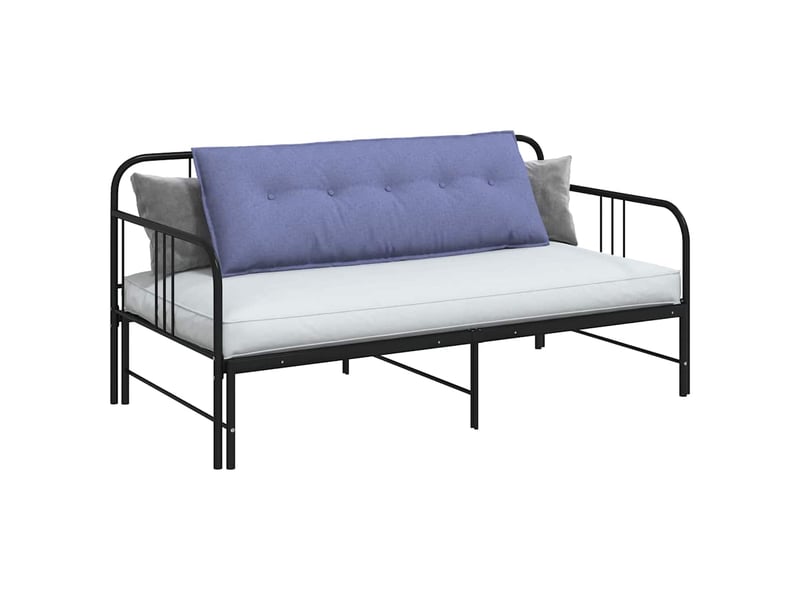  Coussin de dos, coussin de dossier bleu denim 140 x 19 x 50 cm tissu cf54541  - Conforama C