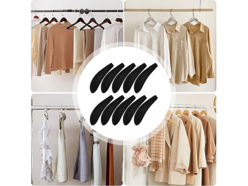  Csparkv lot de 10 cintres en mousse pour cintres pour pulls, sans bosses, coussinets de cintres standard pour placard, armoire, larges cintres standard pour la maison, les bureaux  - Conforama C