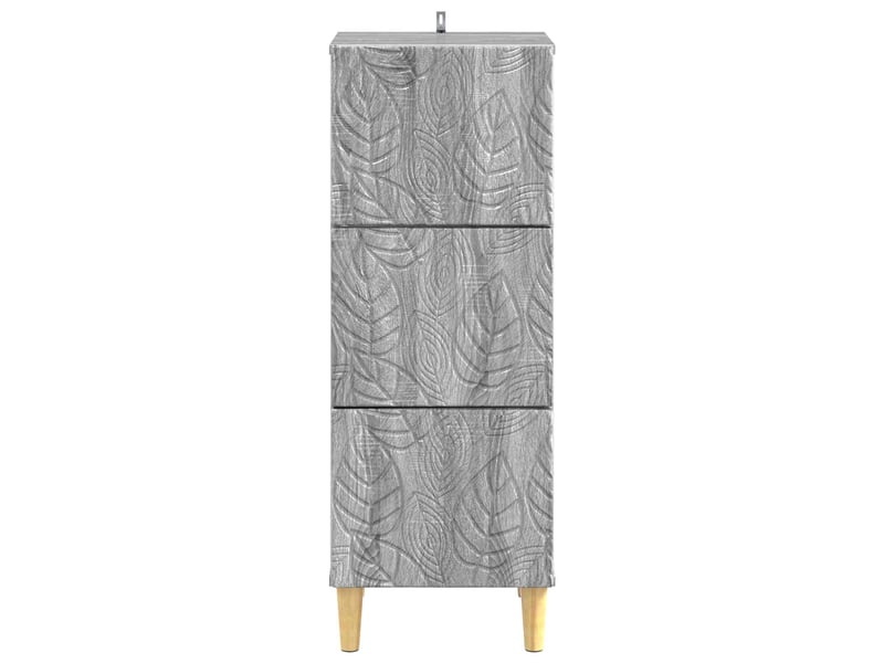  Armoire de rangement bureau, armoire à tiroirs sonoma gris 33 x 34,5 x 90 cm shl3795  - Conforama E