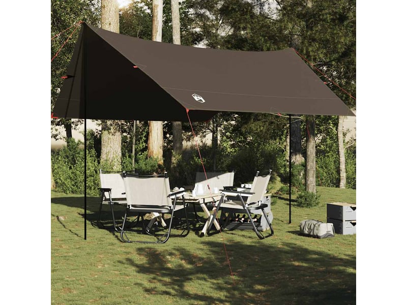  Bâche de camping, bâche de tente marron 438x376x212 cm imperméable  - Conforama B