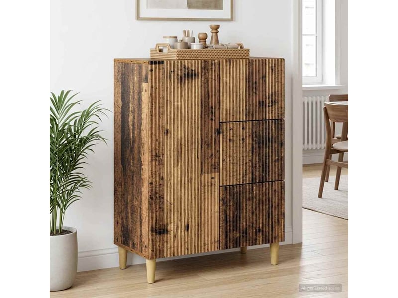 Buffet - bahut - meuble de rangement bois ancien 66 x 34,5 x 90 cm bois d'ingénierie - Conforama D