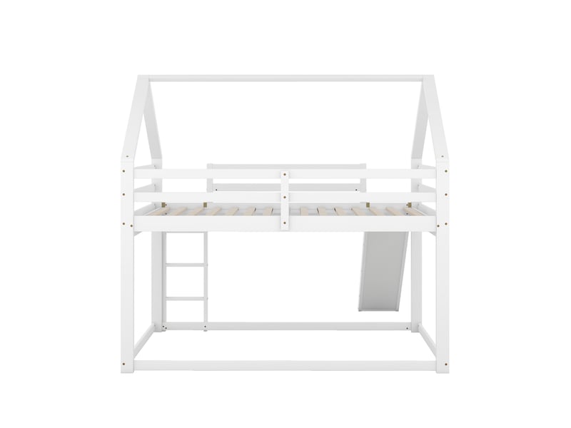  Lit gigogne 90x190 cm 2 en 1 avec tête rangement et 2 tiroirs, bois, gris, sans matelas  - Conforama R